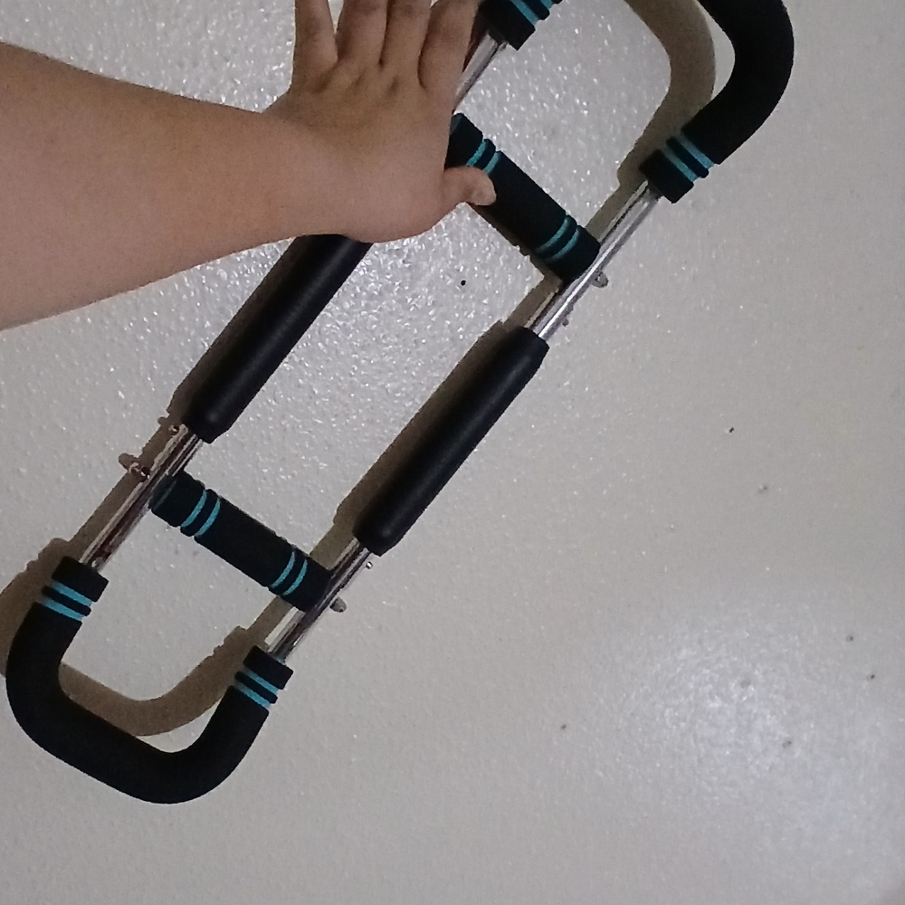 Black and Silver Pull-Up Bar